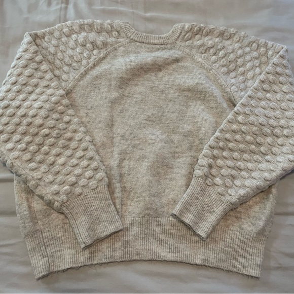 DKNY Textured Knit Sweater Size L Cream Color - Picture 4 of 4